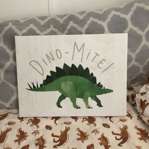 Dinosaur wall canvas